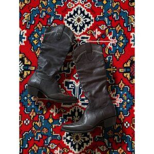 UNION OF ANGELS Brown Leather Cowboy Western Boots Size 8